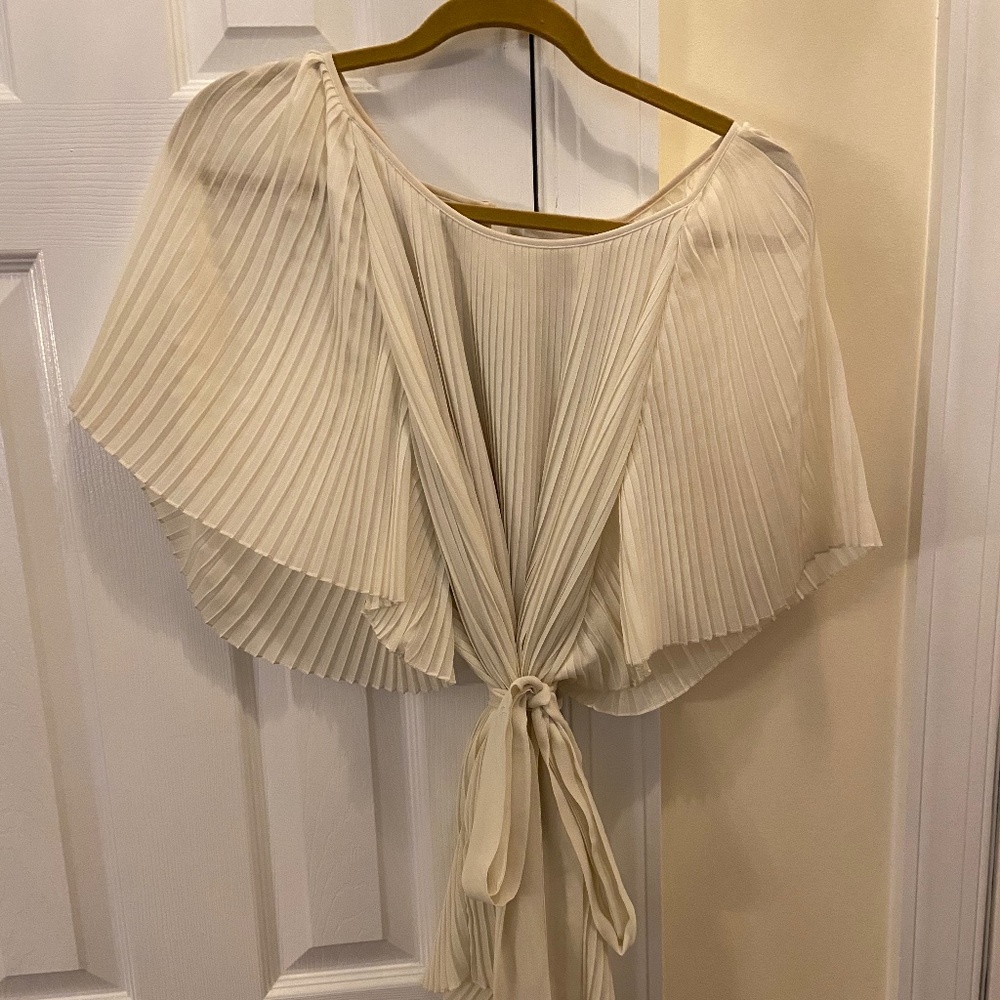 Full Pleated Dress Shirt w/Belt